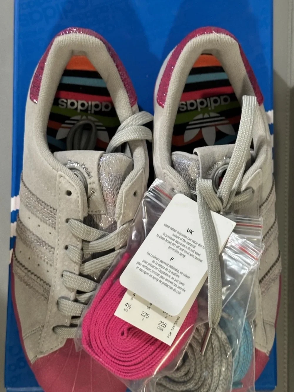 adidas Superstar ASW VIC L Chicago Plays Harder Fat Tiger FX3464 Size 4.5W DS